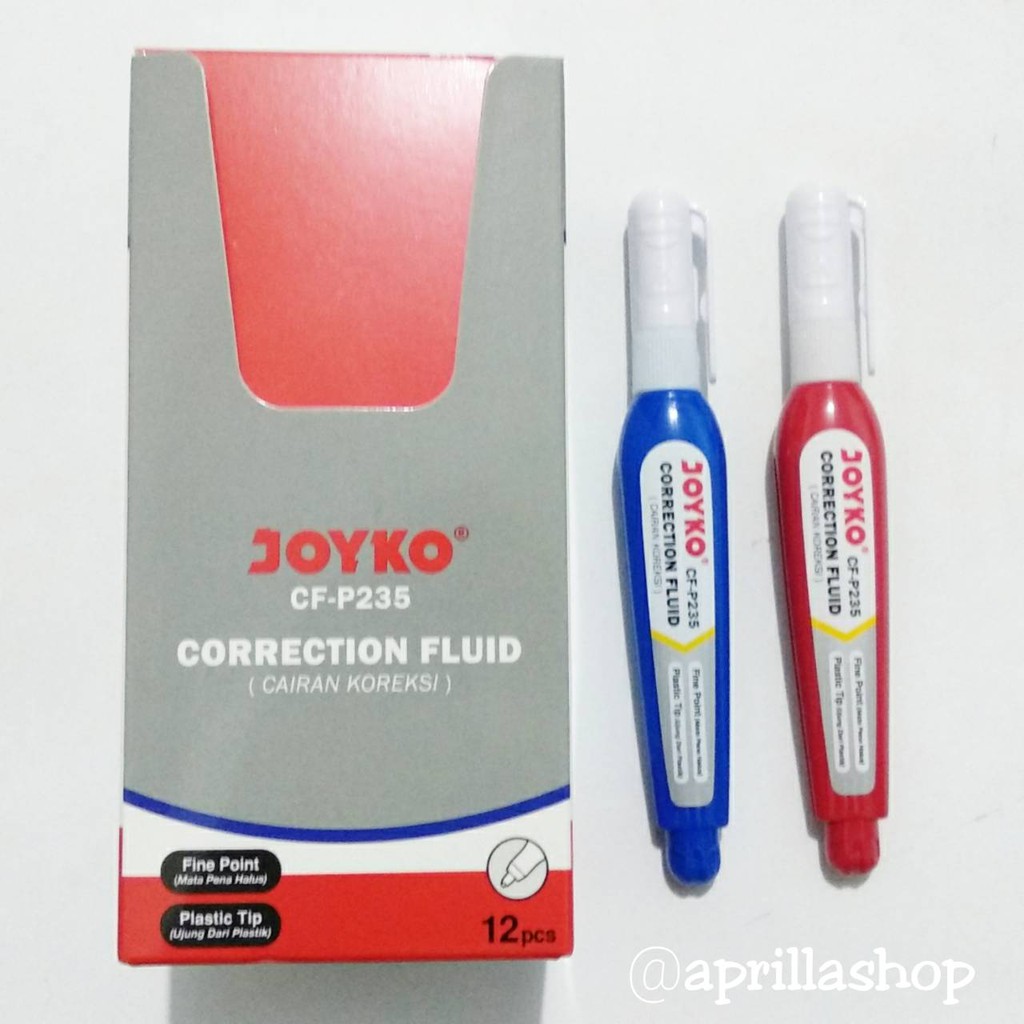 

Correction Fluid / Cairan Koreksi / tipe ex Joyko CF- P235 ( Grosir / isi 12 )