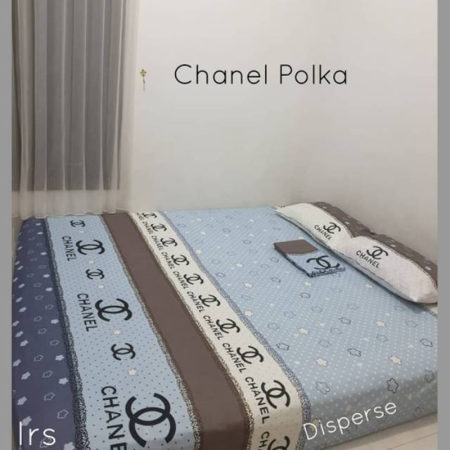 SPREI Murah Motif Chanel Polka
