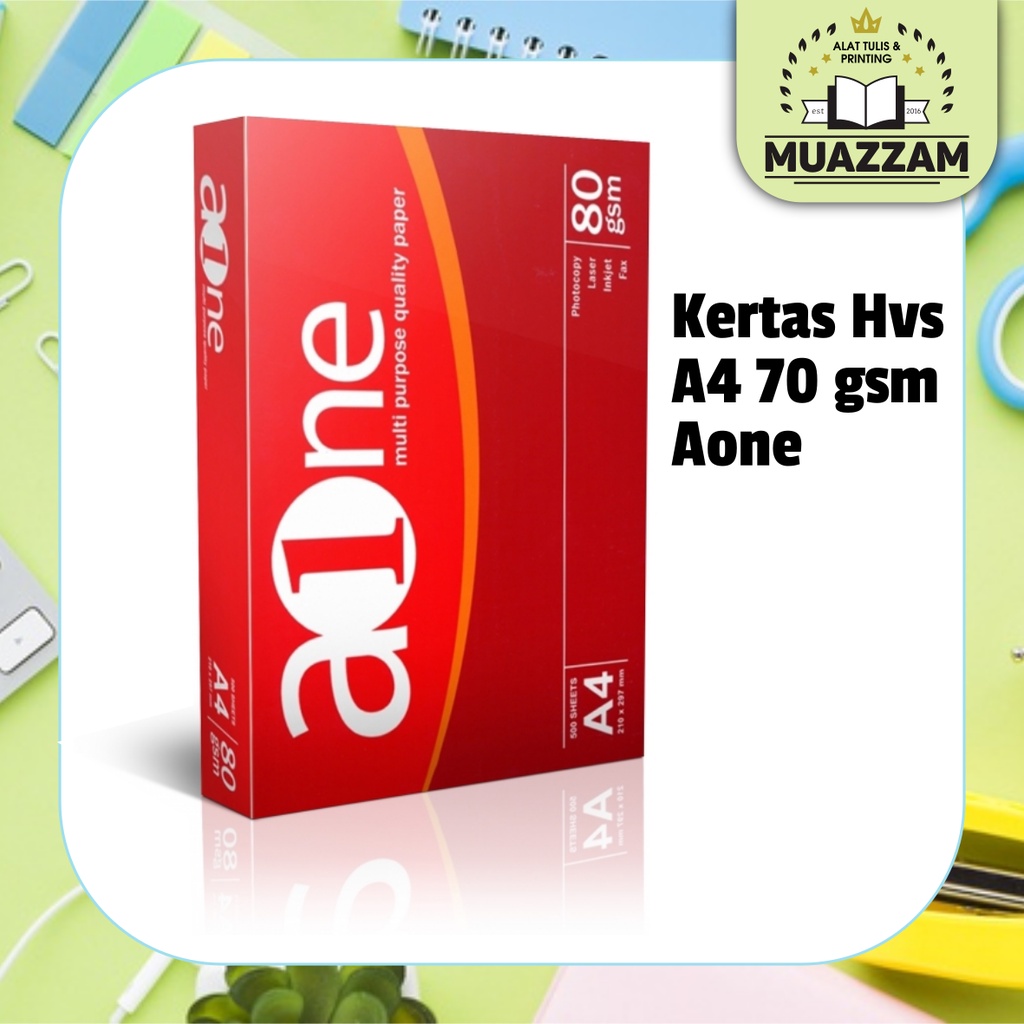 

Aone Kertas A4 70gsm HVS Putih