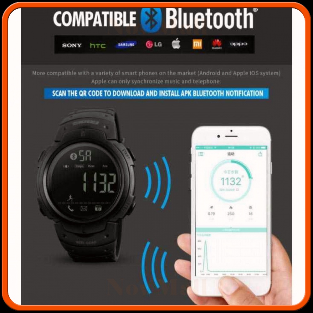 SKMEI Jam Tangan Olahraga Smartwatch Bluetooth SM239