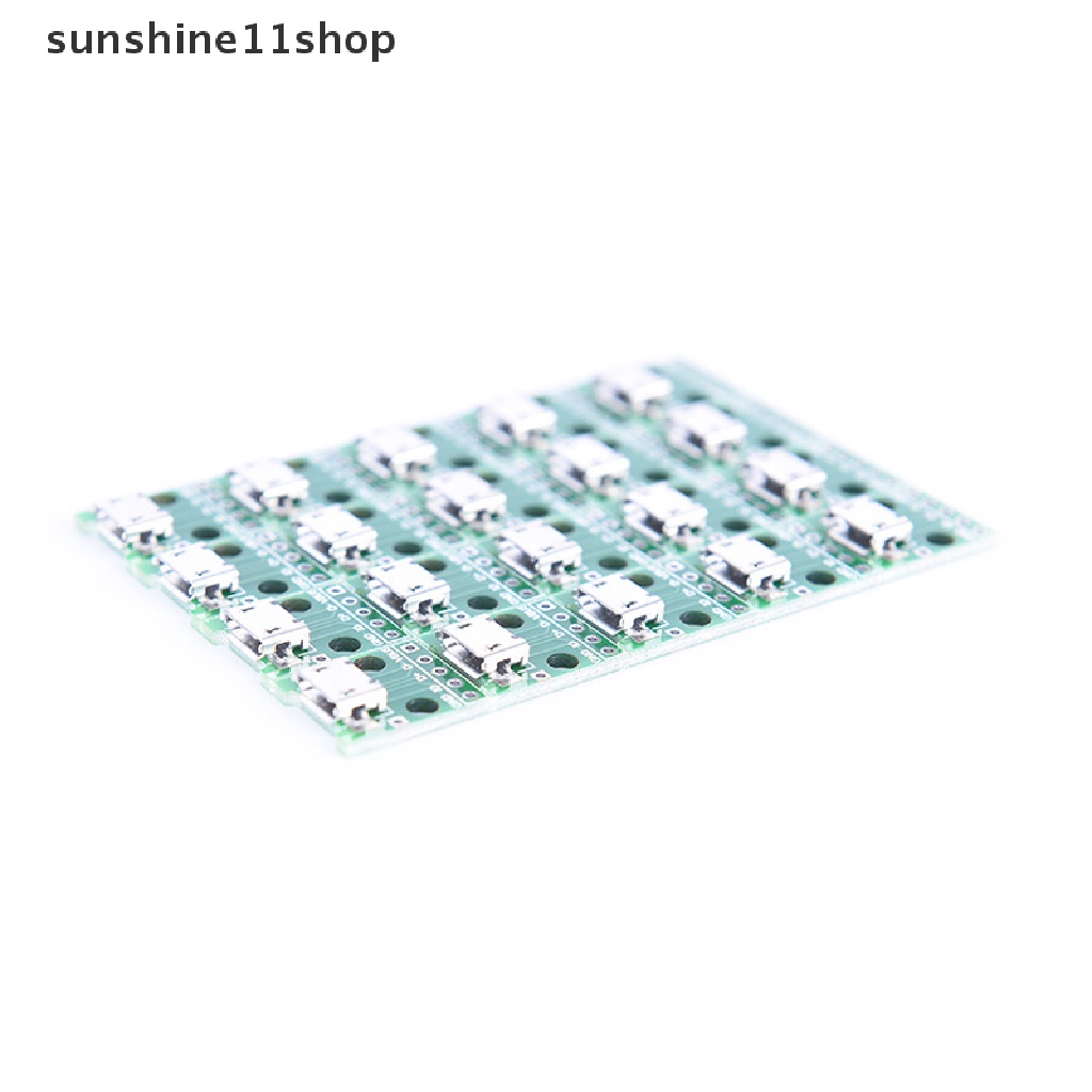 (SHO) 20pcs Papan Modul adapter Konektor micro usb Ke DIP 2.54mm female 5-pin
