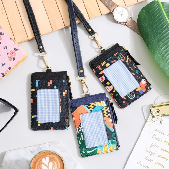 

Id Card - Hanging Wallet Card Holder Name Tag Kartu Kalung Gantung Leher