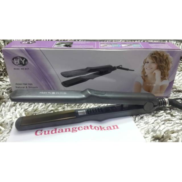 Catok Anion Hair Iron, catokan HY-817, catokan 2in1,hairdryer,amara,catok lamoode