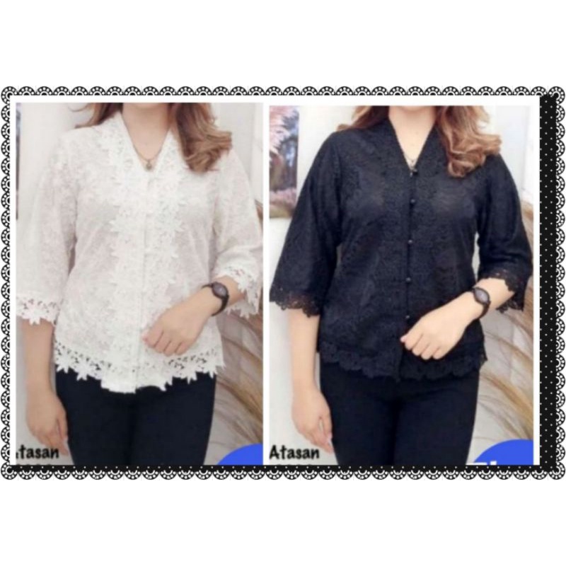 kebaya brokat kancing depan