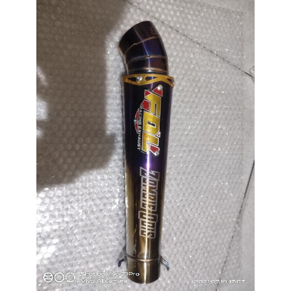 knalpot racing silencer kerucut bluemoon original FDL racing