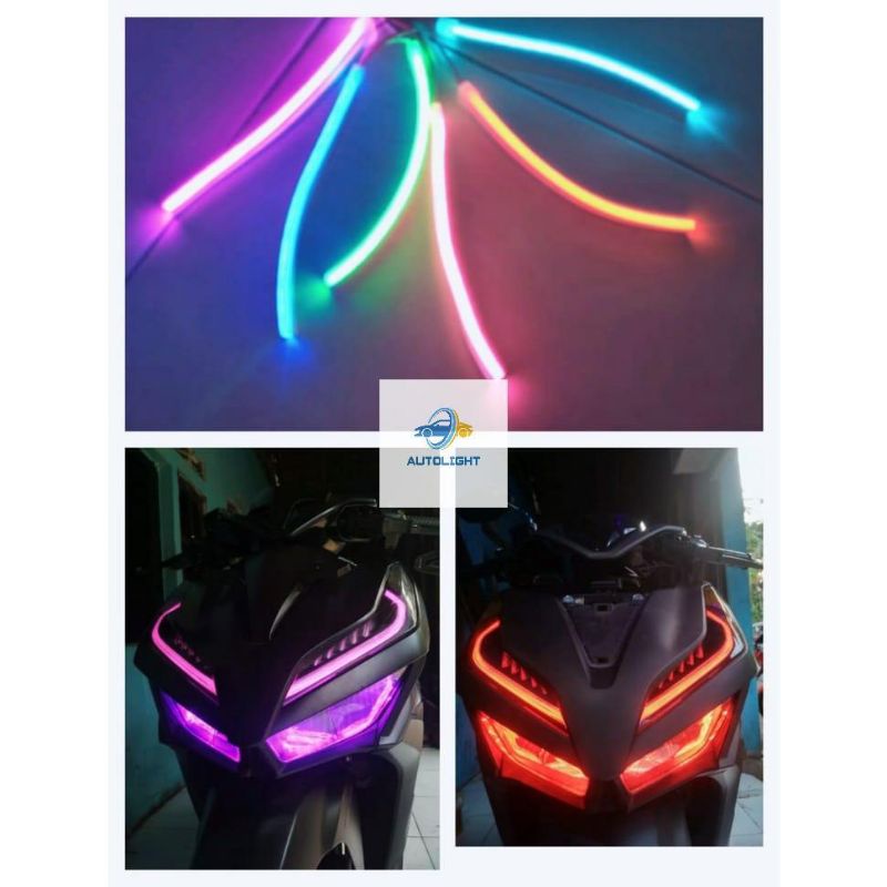 LAMPU ALIS  MOTOR DRL  FLEXIBLE 30CM LAMPU NEON FLEXIBLE (HARGA PER 1PCS)