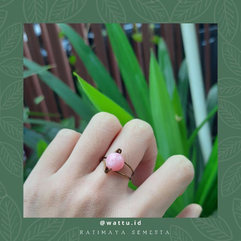 Wattu Cincin Dyeva Pink/Rose Jade