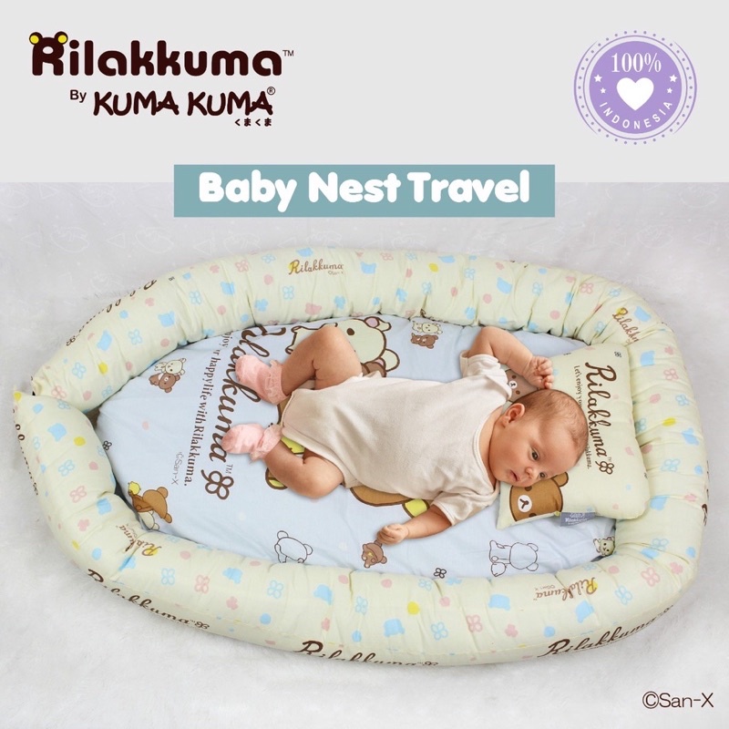 Kuma kuma baby nest travel - kasur bayi