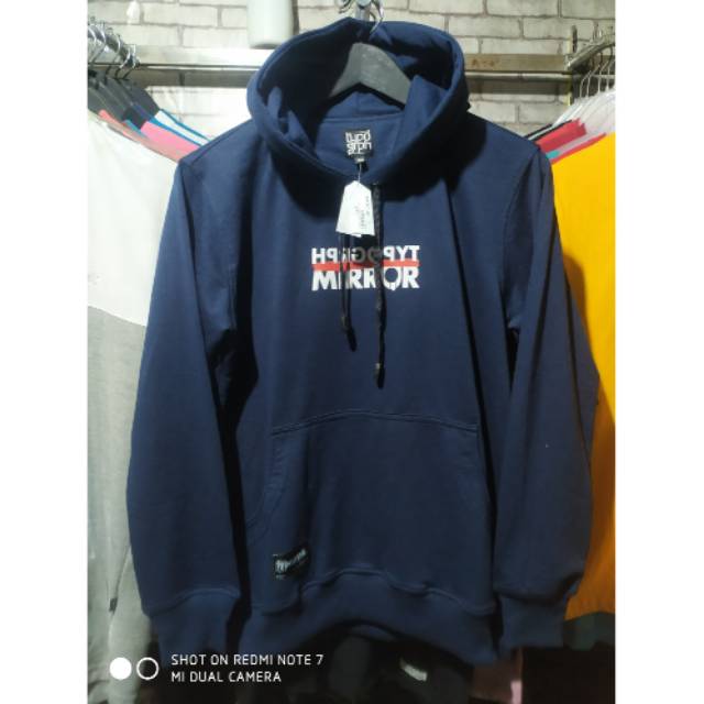 Jaket Jumper Hoodie Typogrph Premium M-XL Dongker