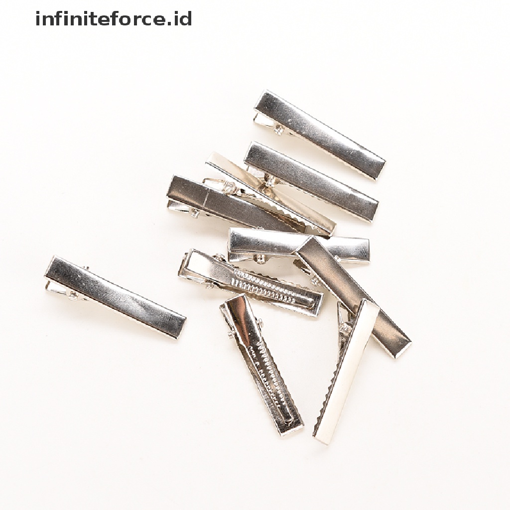 Jepit Rambut Bahan Metal Warna Silver