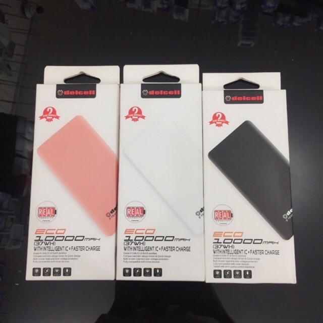 Powerbank DELCELL BLAST 10000Mah Real Capacity Original