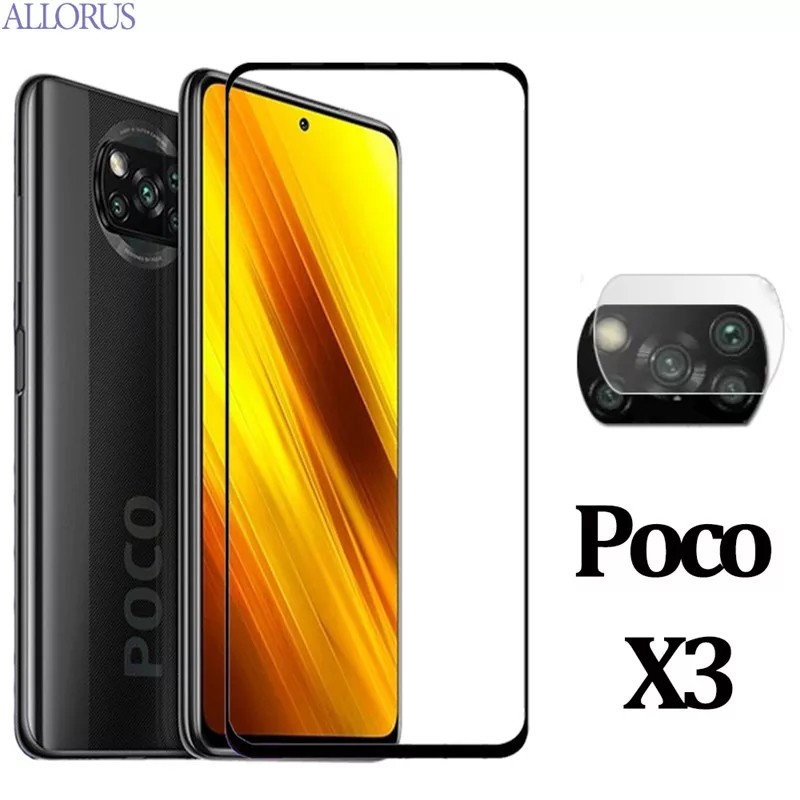 Tempered Glass XIAOMI POCO 3 / POCO X3 NFC + Lensa Camera