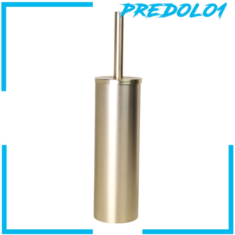 [PREDOLO1] Gold Free Standing Toilet Brush and Holder No Dead Corner for Bathroom Clean