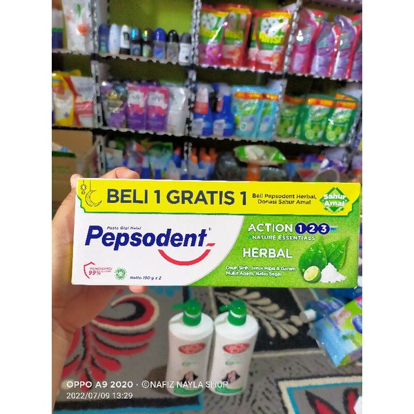 Pepsodent Herbal isi 2 x 190g