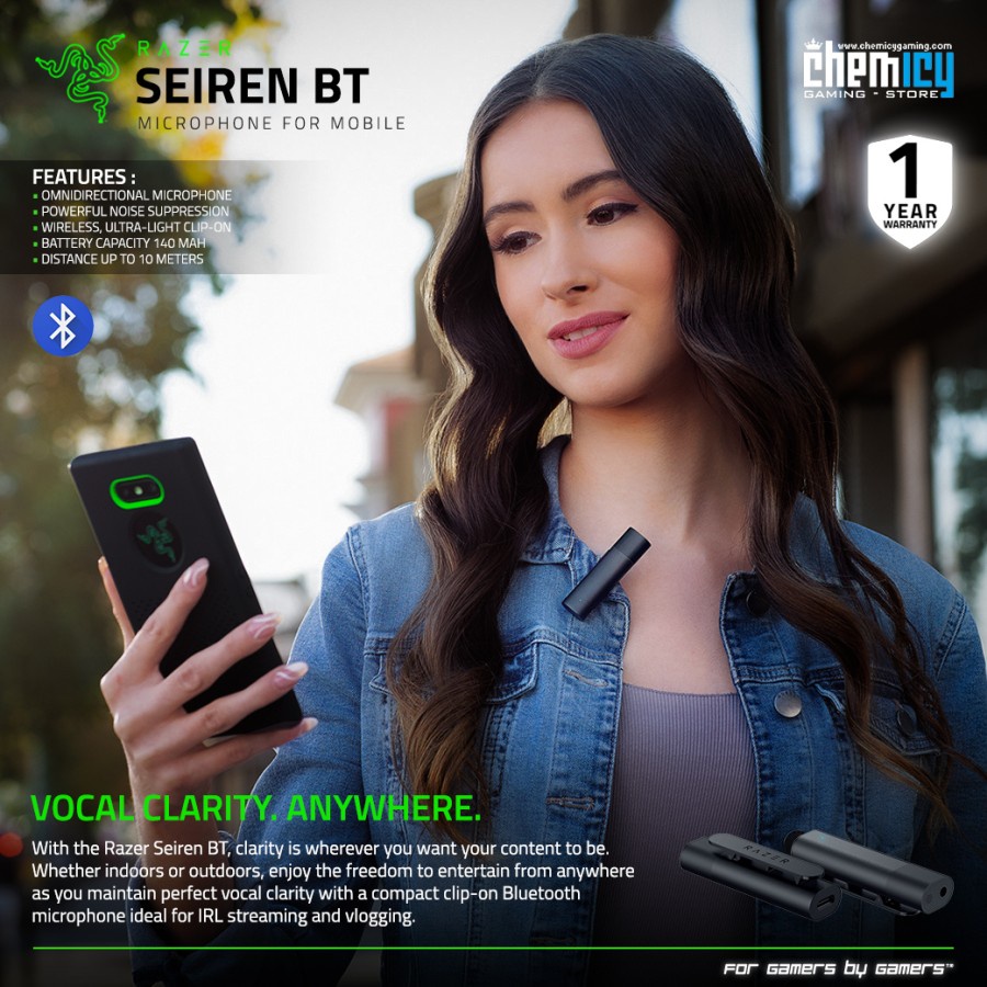 Razer Seiren BT Bluetooth Microphone for Mobile Streaming
