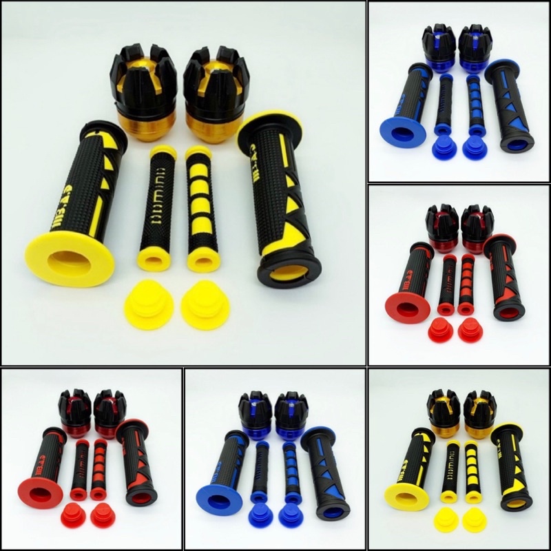(PAKET 3 in 1) handgrip BAD shark + jalu as buah naga + karet handle rem universal