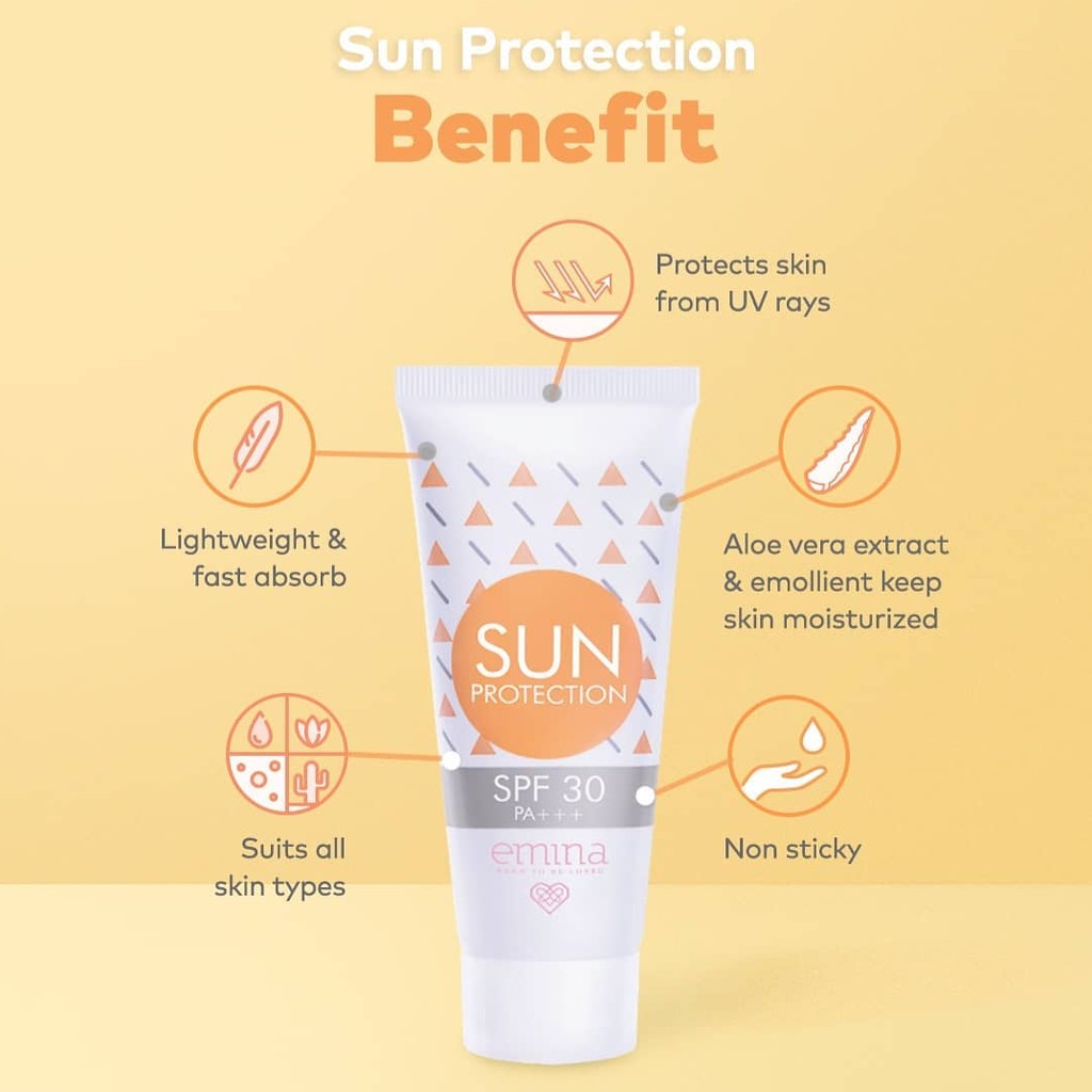 Emina Sun Protection SPF 30 PA ++ Shopee Indonesia