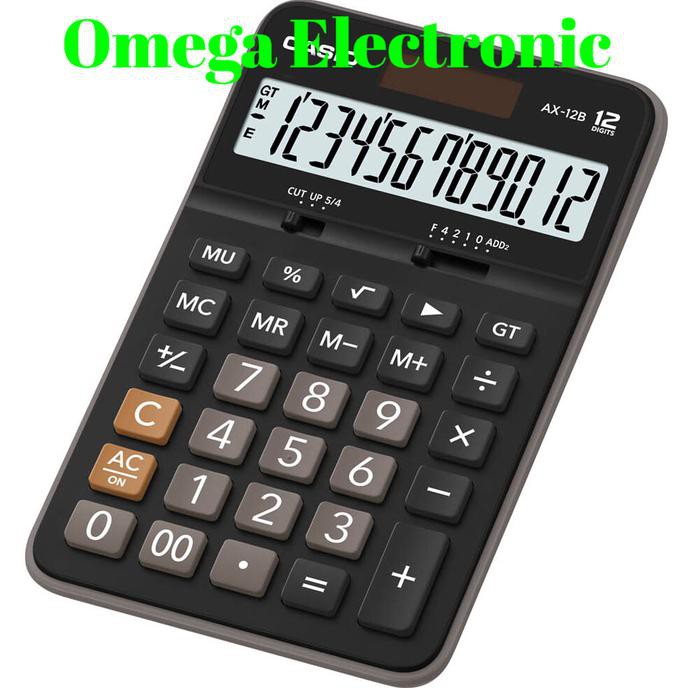 

Casio AX 12 S - Calculator Desktop Kalkulator Meja Kantor Office AX-12