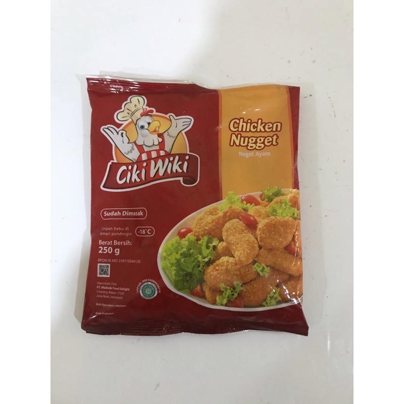 

Chicken Nugget Ciki Wiki 250 Gram / Nuget Ayam / Naget Ayam