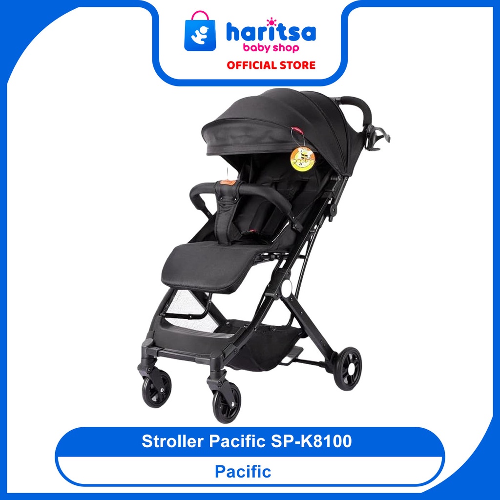 Kereta Bayi Pacific SP-K8100 New Born-25kg Duduk Rebah Tidur Stroller Dilipat Bisa Ditarik