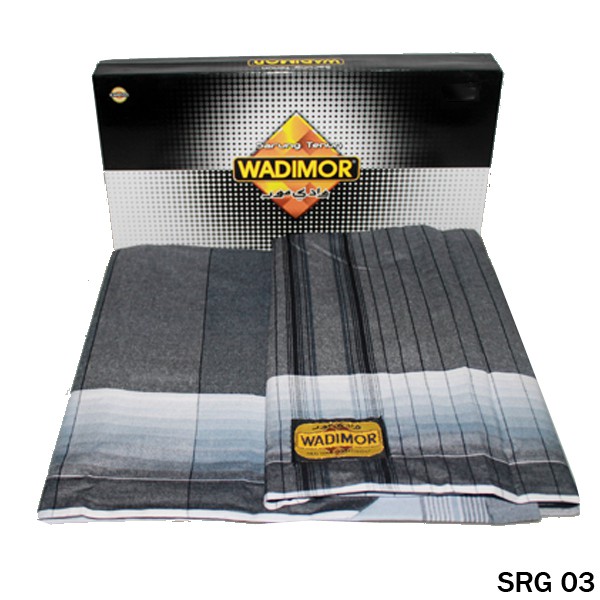 Sarung Tenun Muslim Motif Hitam Putih (COMB)