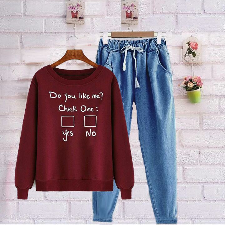 Damai Fashion - baju Setelan DO YOU LIKE - murah tanah abang