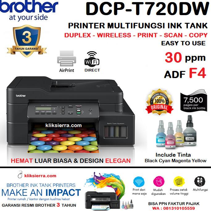 

BROTHER DCP-T720DW Printer Ink Tank Multifunction T720 WiFi Duplex ADF