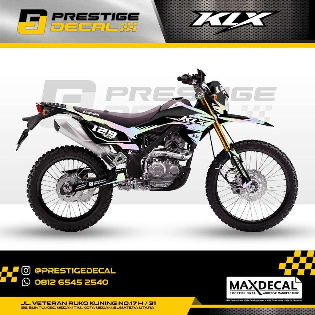 STICKER DECAL KLX HOLOGRAM | FREE CUSTOM DESAIN