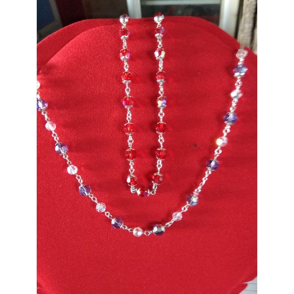 Kalung perak permata