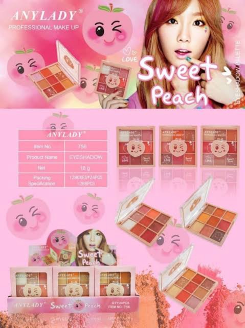 [Per Pc] Eyeshadow Anylady Sweet Peach No:756 / Any Lady I Am a Peach 799A