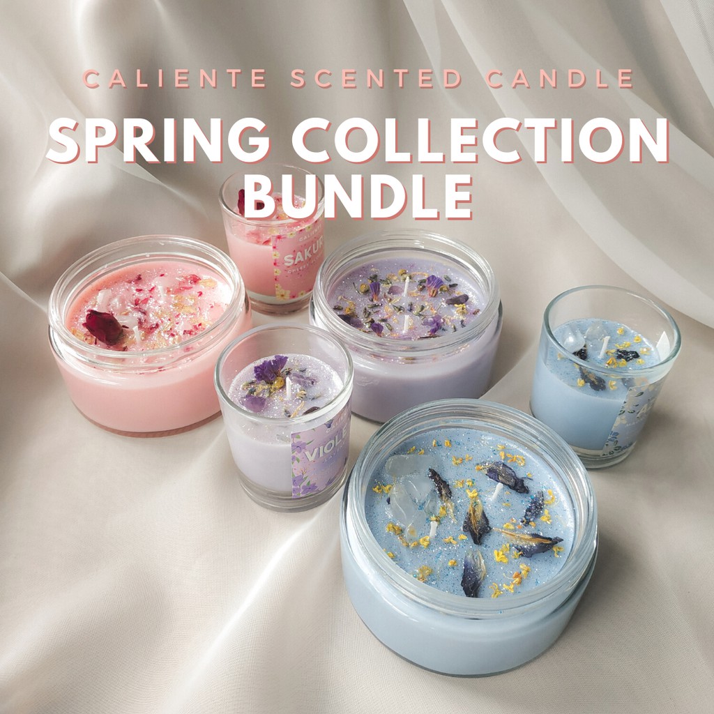 Caliente - Spring Collection Bundle / Set | 100% Soywax Candle | Scented Candle | Lilin Aromaterapi