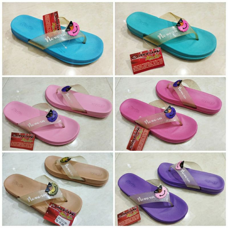 Sandal Jepit Wanita New Era Karakter Kartun