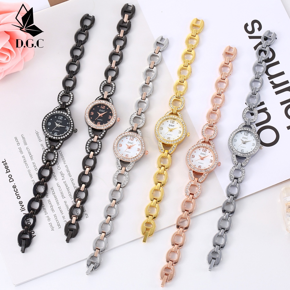 COD✅Jam Tangan Analog Rantai Stainless Murah Rantai Permium Import Grosir Wanita W229