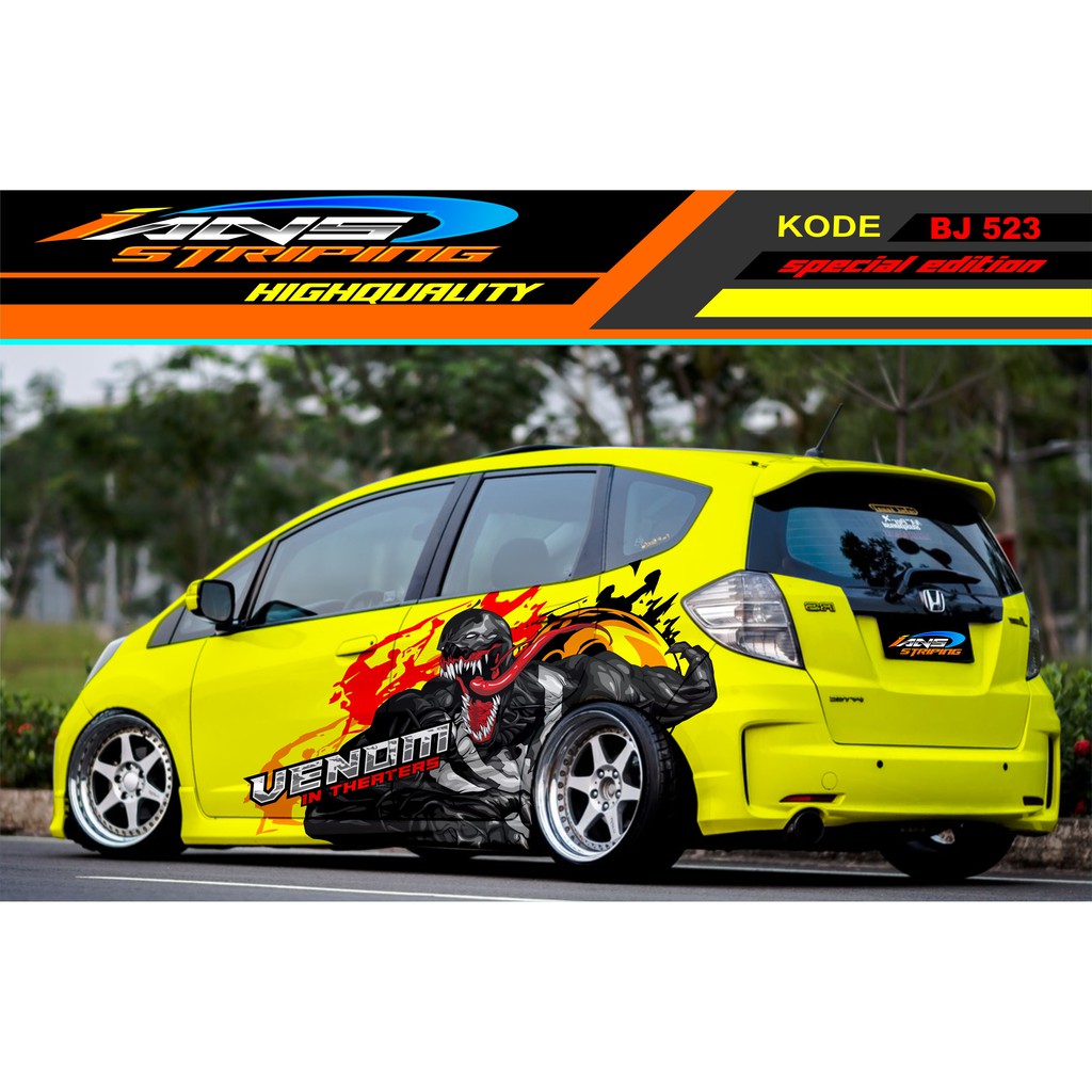 STICKER MOBIL HONDA JAZZ / STICKER MOBIL BRIO / STICKER MOBIL AGYA / VARIASI STICKER MOBIL TERBARU