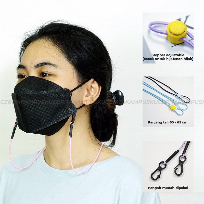 Tali Konektor Strap Pengait Lanyard Masker Mask Kalung Hijab