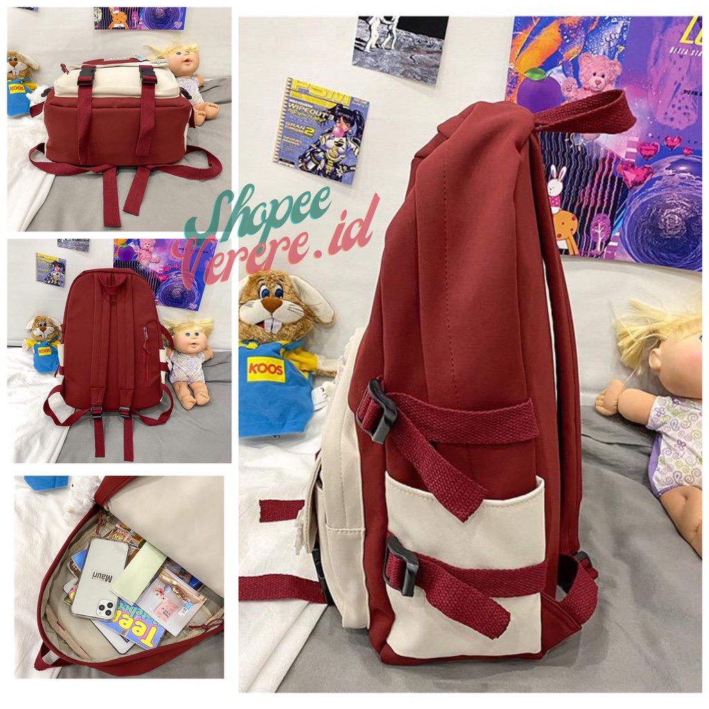 Joshee Tas Ransel Wanita Backpack Wanita Backpack Pria Tas Sekolah Tas Anak 0544 Backpack Nylon 02, 06