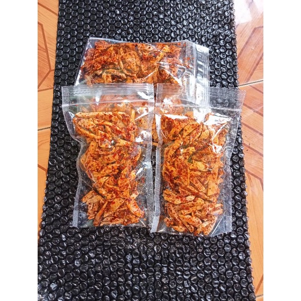 

basreng viral baso goreng setik pedas exstra gurih renyah keruk aroma daun jeruk isi 100grm