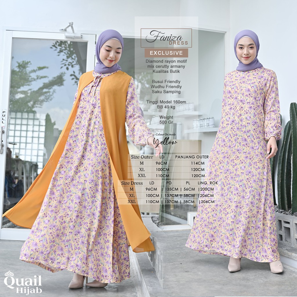 Gamis Faniza Ori Quail Hijab
