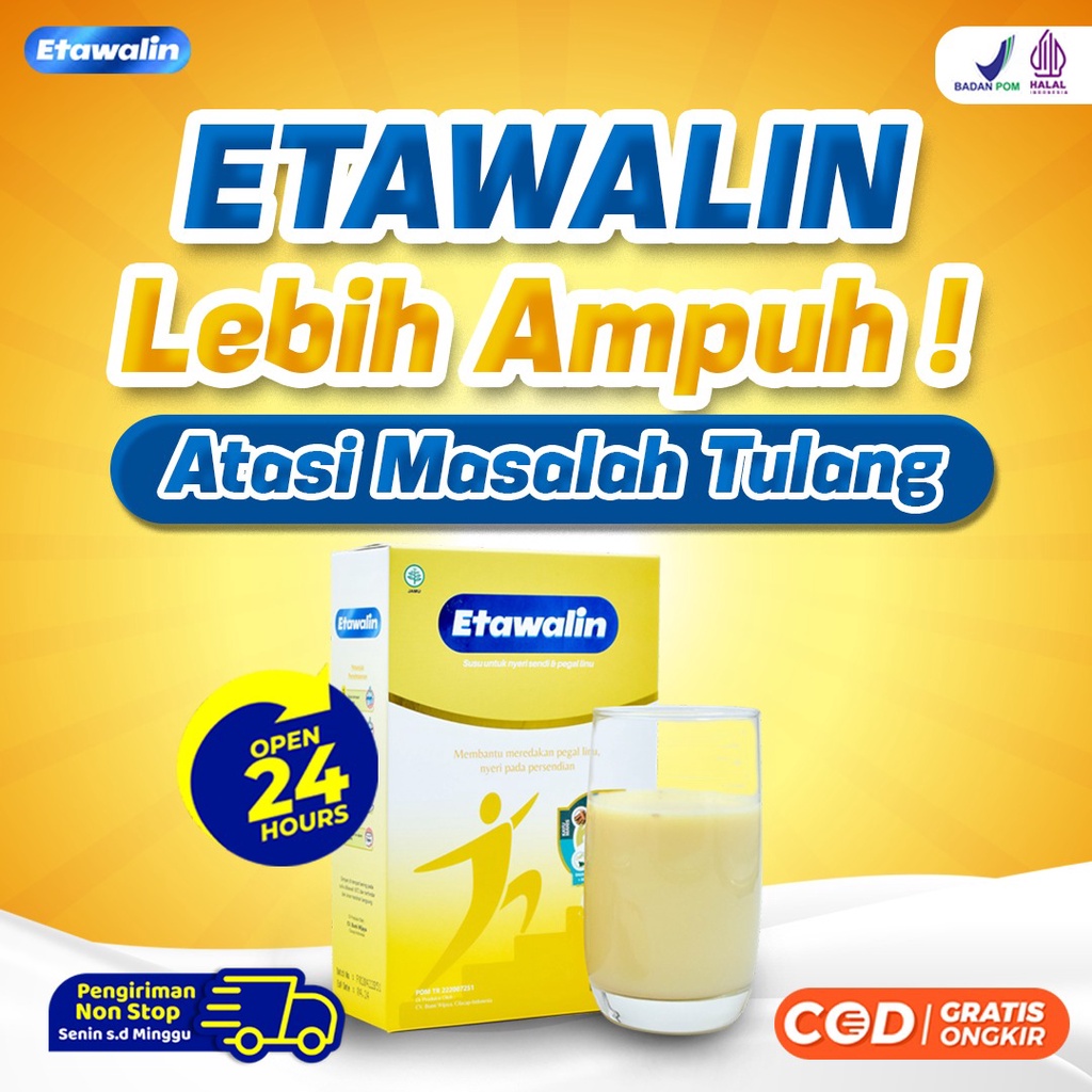 Paket 2 Box Etawalin Susu Kambing Etawa - Susu Anti Asam Urat Rematik Reumatik Nyeri Sendi Pengapuran Sendi Tingkatkan Kepadatan &amp; Kesehatan Cegah &amp; Atasi Osteoporosis