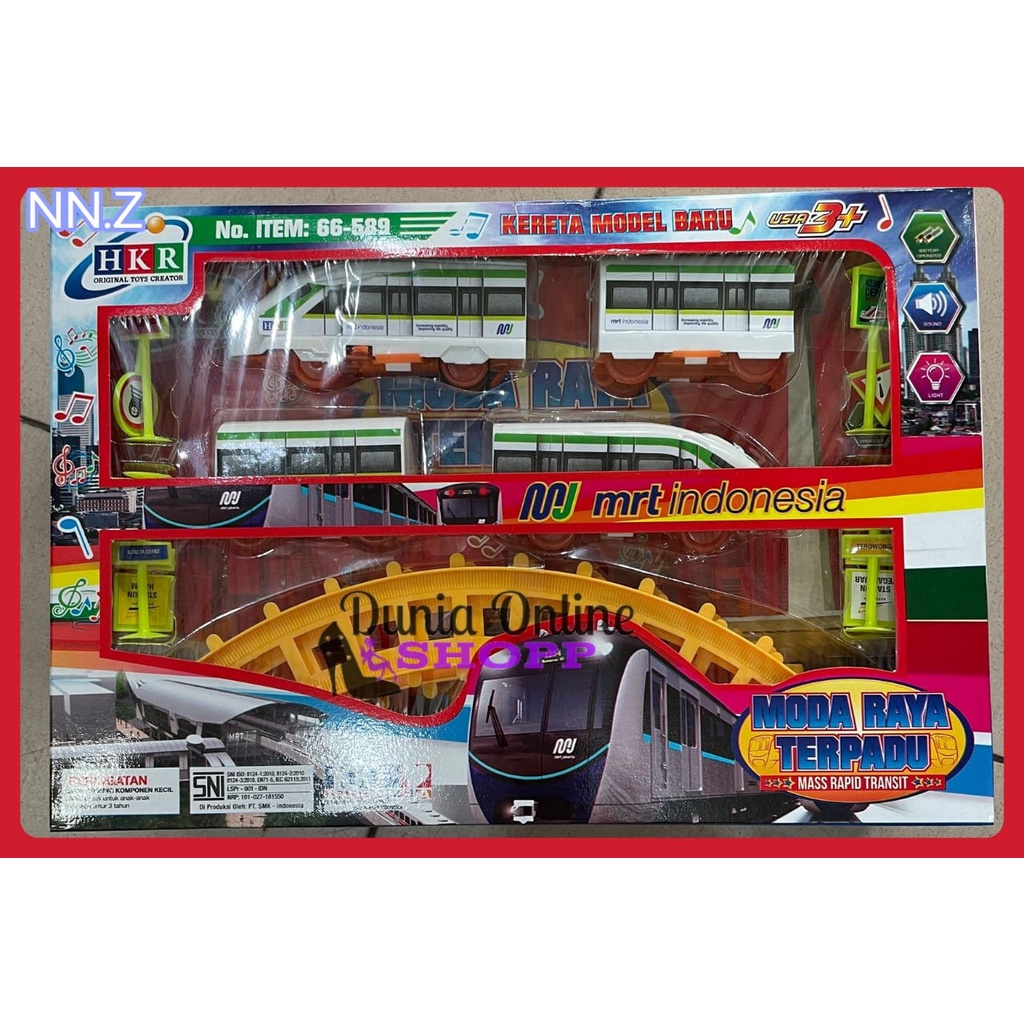 MAINAN ANAK LAKI LAKI KERETA MRT INDONESIA/MAINAN KERETA API MRT