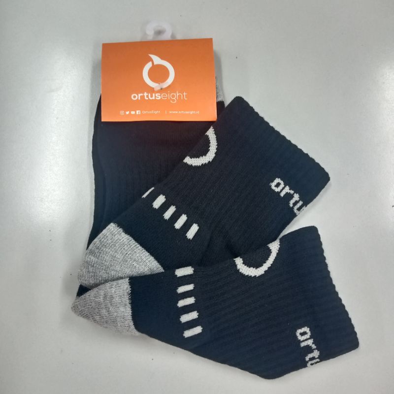 kaos kaus kaki sport olahraga run running quarter ortuseight ortus8 swift s black abu grey original