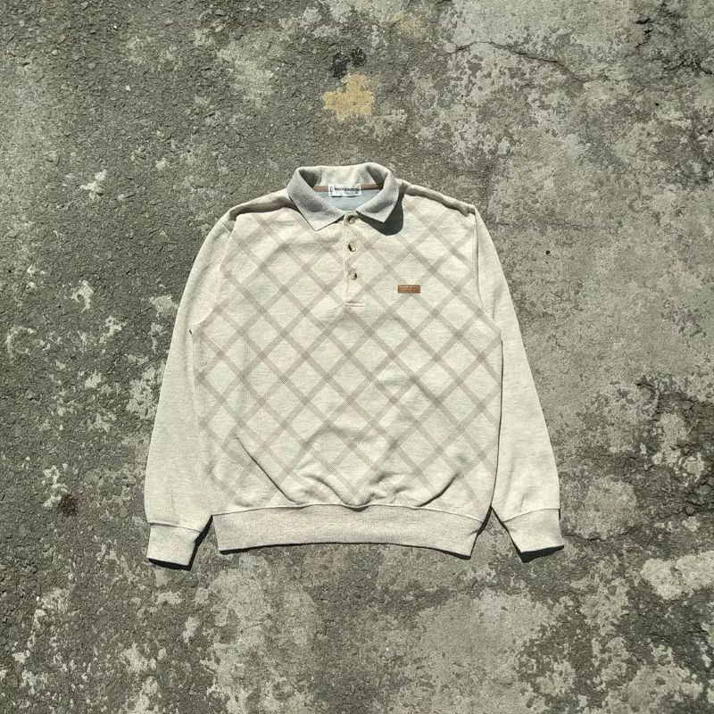 BAJU POLO RUGBY SHIRT LENGAN PANJANG WEATHERCOCK BEKAS SECOND BRANDED PRELOVED