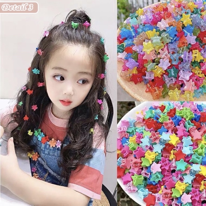 Jepit rambut mini style korea glossy karakter cantik 1 pouch isi 30 pcs