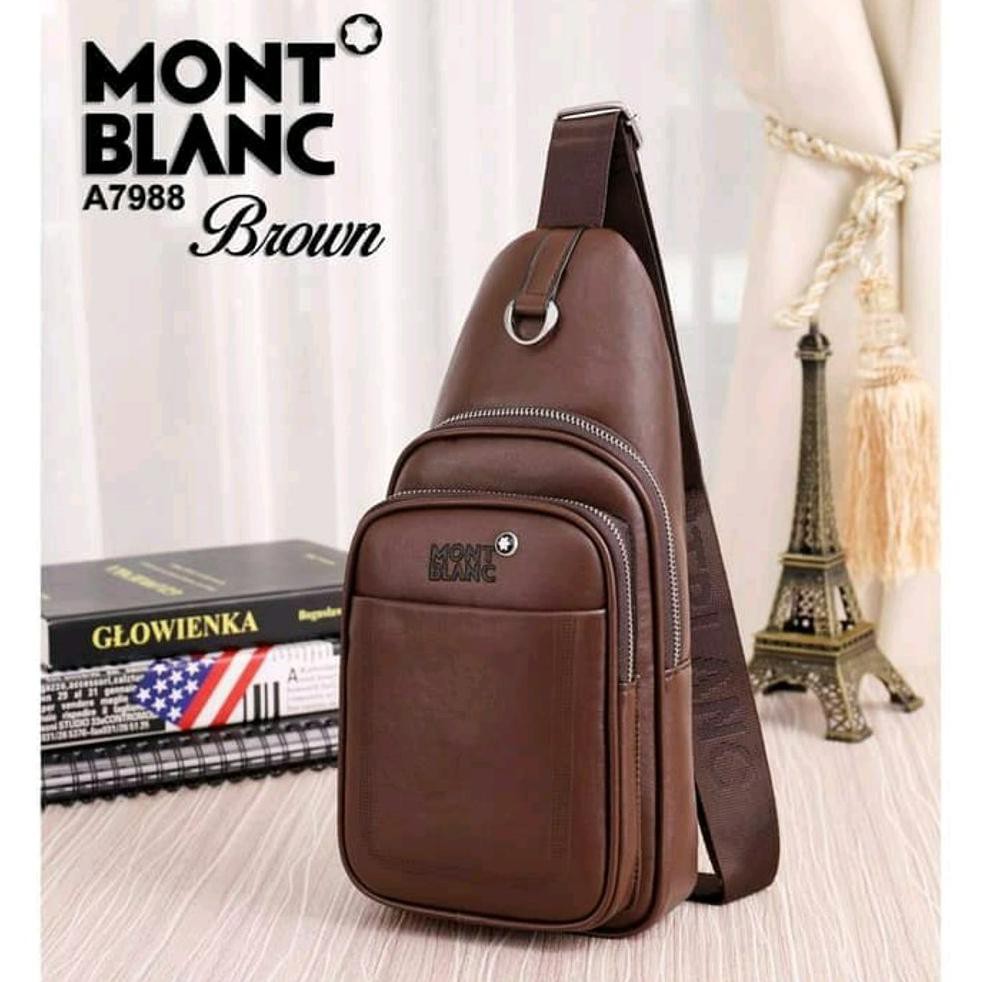 Paling Murah Original Montblanc A98 Platinum Slingbag Import | Tas Slempang Fashion