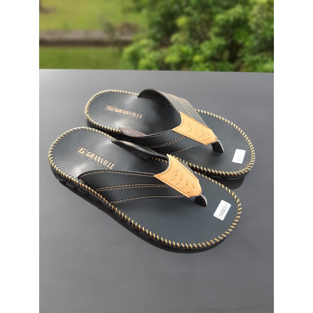 TOKOERS SDLD02 Sandal kulit PU Laki Laki - Sol Karet Anti Slip