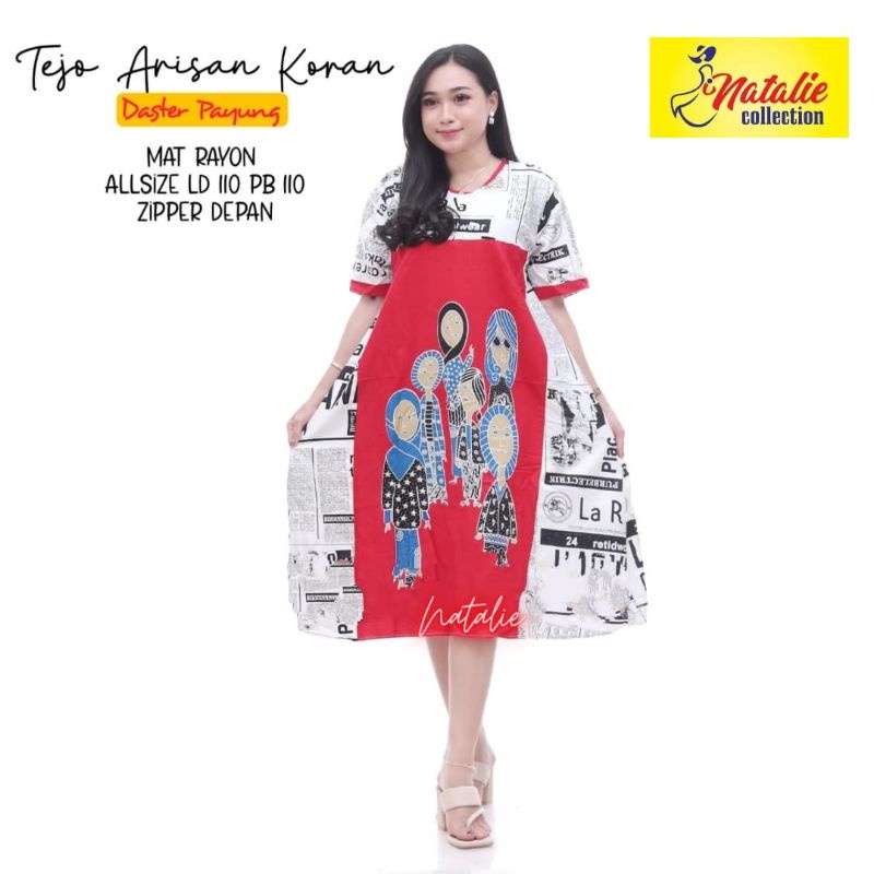 Goenzshop Daster Tedjo Arisan Koran,Busui Friendly & Jumbo