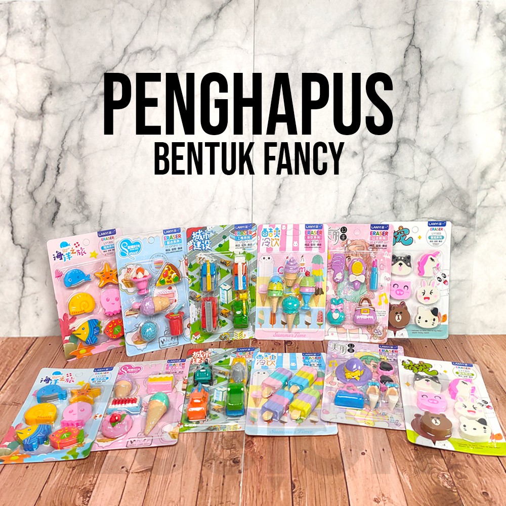 

NEW! Penghapus / Penghapus fancy BARU / penghapus bentuk BARU / penghapus lucu BARU