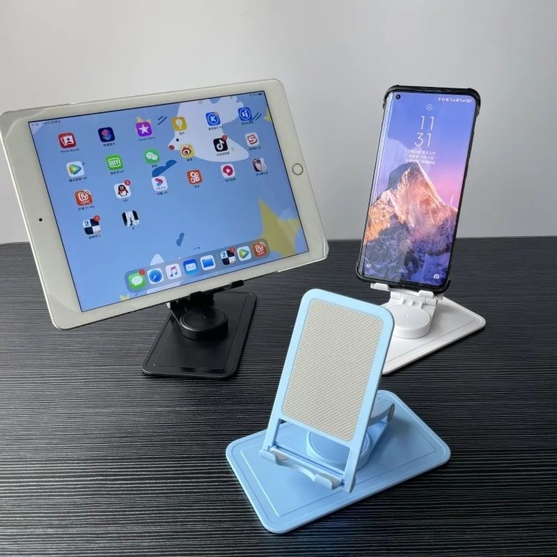 Phone Holder Lipat Hp Handphone Smartphone Stand Standing Kantor meja dudukan Desktop Mobile mutar foldable