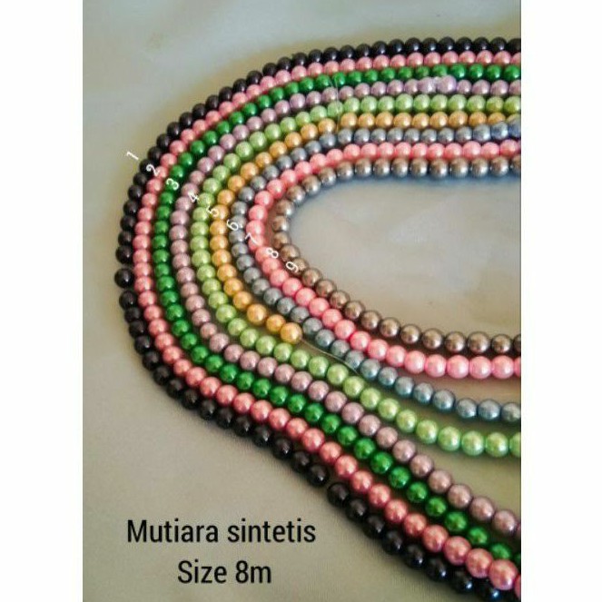 MUTIARA SINTETIS / MUTSIN 8MM / PAYET MUTIARA