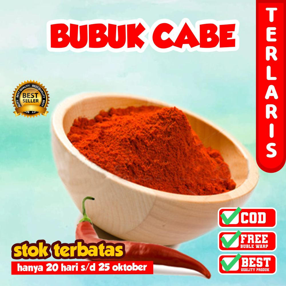 BUBUK CABE CABAI KERING TERMURAH BUBUK CABE LEVEL 15 KOREA PEDAS KASAR SUPER PEDASSS